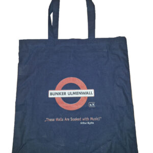 Stoffbeutel blau mit Bunker Ulmenwall Logo