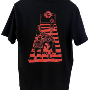 T-Shirt mit Bunker Ulmenwall Motiv schwarz